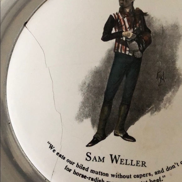 RWP Wilton Columbia Pewter Plates 4 CHARLES DICKEN - Picture 8 of 8